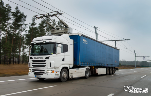 斯堪尼亞G 360 4×2，配備受電弓的電動(dòng)卡車(chē)正在西門(mén)子電氣化跑道上進(jìn)行試驗2 商用車(chē)之家